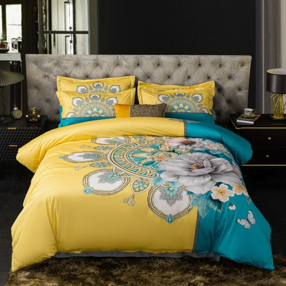 Luxury Brushed Cotton Bedding Set of Four - Picture 6 of 11